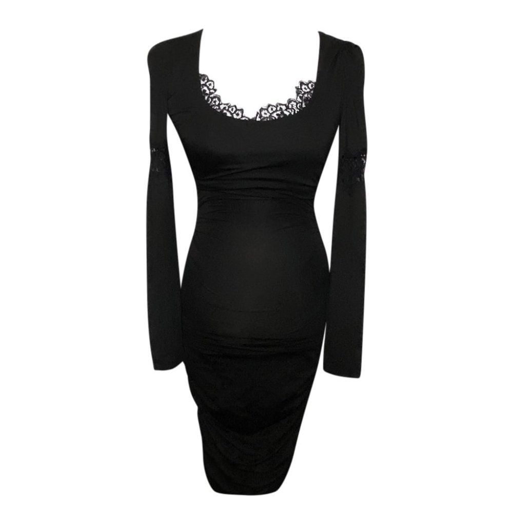 Lace Detail Pencil Dress